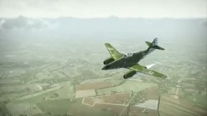 Красивый полёт истребителя Me-262