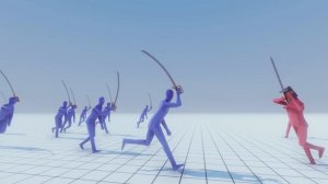 Totally Accurate Battle Simulator: Napoleonic Flag Bearer and Swordsman