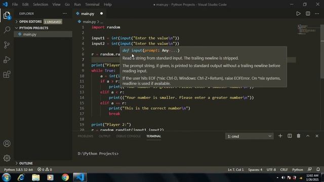 "Guess the Number" Game | A Simple Game in Python | In Hindi смотреть онлайн