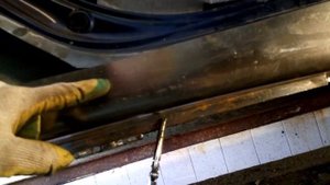 Хонда Сивик ремонт порога и арок