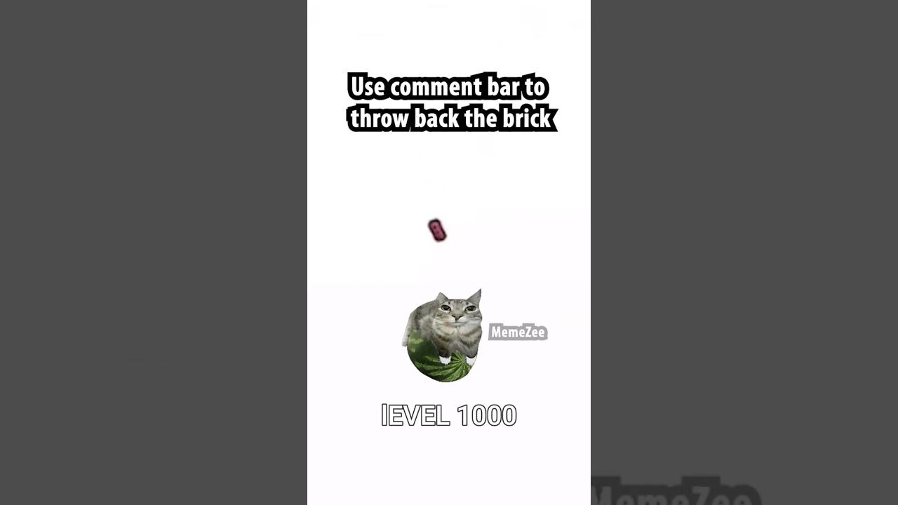 USE COMMENT BAR TO THROW THE BRICK LEVEL 1000 - NEVIRIGO #shorts #meme #memes #мем #мемы #epic #кот смотреть онлайн