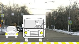 Безопасность пешехода через взаимодействие водителя и пешехода.mpg