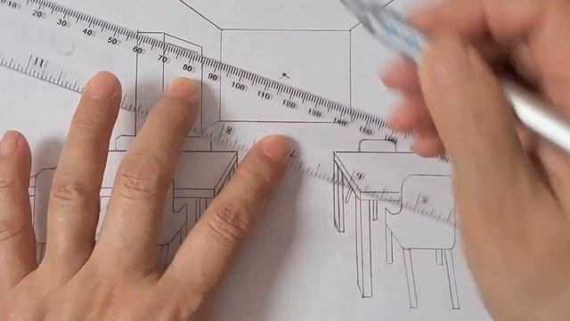 How to draw in one point perspective, pizza shop restaurant смотреть онлайн