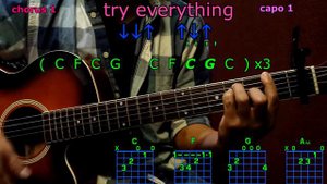 try everything shakira guitar chords