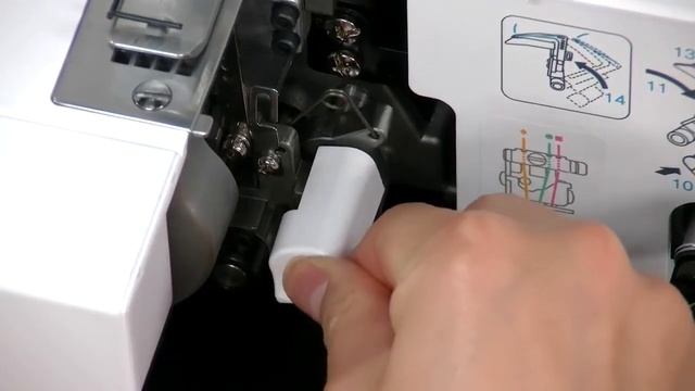 Плоскошовные машины Brother CV3440/3550. Заправка нитей для плоского шва