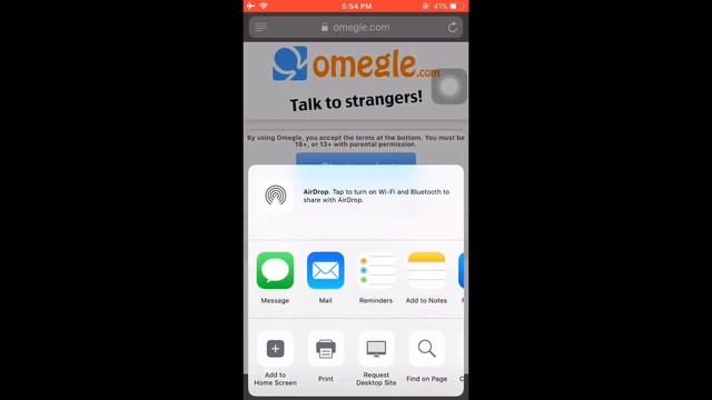How To Video Chat on Omegle using Safari Browser (IOS) смотреть онлайн