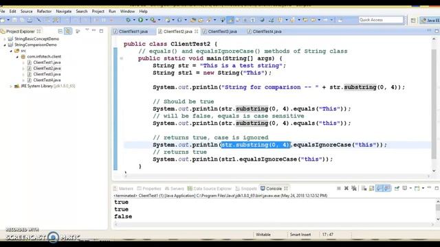 String Comparison methods in Java|String Matches() method for string comparison in java смотреть онлайн