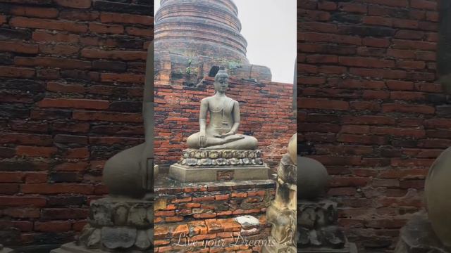 Ayutthaya bajo la lluvia 🧘🏽♂️☔️ Capital del reino de Siam 🛕Asia 🌏 Oriente 📹 4K #ayutthaya