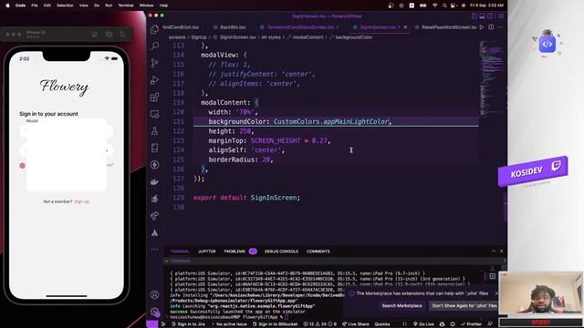 Add Reset Password Screen| React Native tutorial app| (Flowery Gift App)| Episode 4