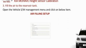 KIA Mohave Air Suspension Calibration- Height Sensor Calibration/ DTC C1620