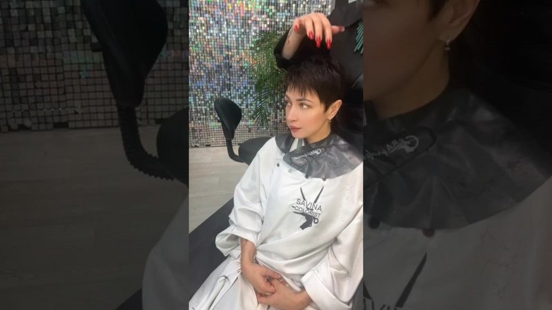 Стрижка Гарсон на тоненькие волосы /Haircut Garcon for thin hair