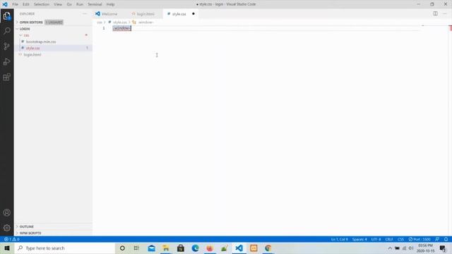 Create a basic login form using bootstrap | visual studio code | Web development Skills