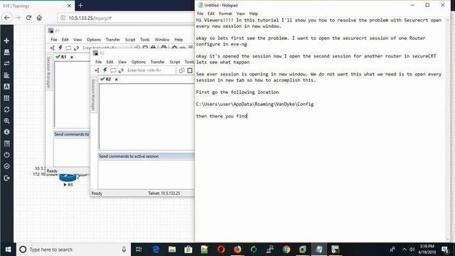 How to open SecureCRT session in New Tab instead of New Window смотреть онлайн