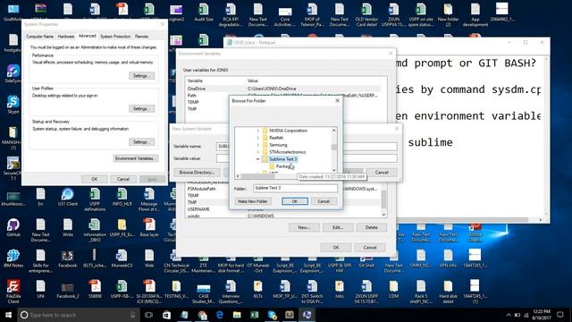 How to open Sublime Text through CMD Prompt or Gitbash in Windows10 смотреть онлайн