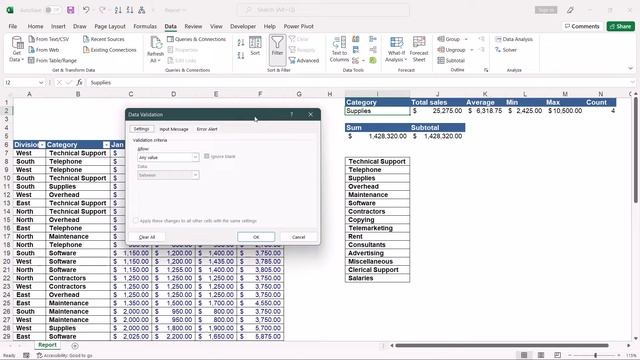 Create Data Validation List In Simple Steps - Advanced Excel