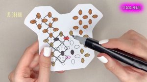 КОТ В ШАПКЕ ОЛЕНЯ из бисера. Как сделать фигурку крестиком?