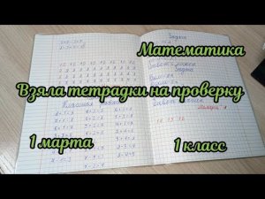 Взяла тетрадки на проверку