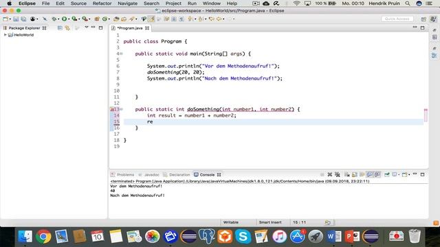 Java Tutorial Deutsch (German) [17/24] - Methoden mit Rückgabewert смотреть онлайн
