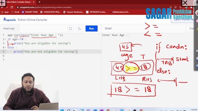 #5 If Else & Elif Conditionals In Python | Python Tutorials For Beginners In Hindi #part5 #python
