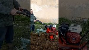 Руски мотоблок с редуктор МБ-1.Весенняя вспашка с русским мотоблоком МБ 1!