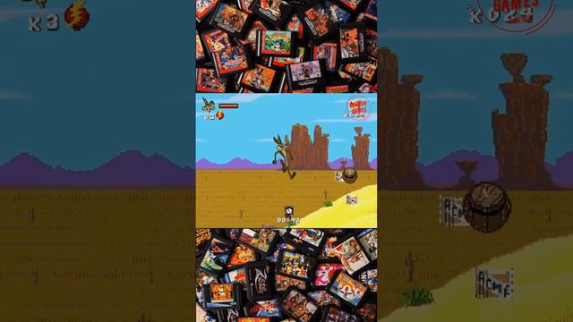 Desert Demolition starring Road Runner & Wile E Coyote #ретропонедельник #shorts #segamegadrive2