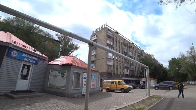 Караганда | от Дома Печати до магазина Айман (полностью) по Ермекова летом 2021 года мимо прессЦент