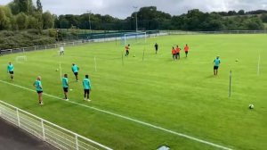 Ejercicio entrenamiento FC Nantes - Antoine Kombouare