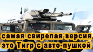 Самый мощный Тигр с пушкой от танка свирепый разведчик версия БРШМ работает без экипажа видео