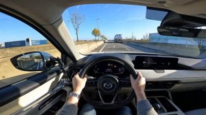 Mazda CX-60 2023 | 2.5 phev plug-in hybrid 327 hp Takumi | POV test drive | 0-100 | 2022