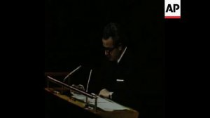 SYND 1-12-72 UNITED NATIONS ADDRESS JORDANIAN & YUGOSLAVIAN DELEGATES