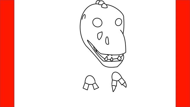 How To Draw Skele Rex From Roblox Adopt Me - Step By Step Drawing смотреть онлайн