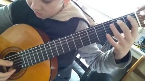 Во саду ли в огороде - Юный гитарист, на 8 странице учебника. 6 урок.