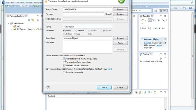 Programming with Java and the Eclipse - Hello World смотреть онлайн