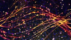 Футаж Золотые Нити. Альфа канал