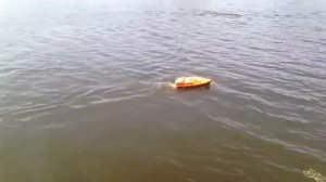 Прикормочный кораблик NITRO CARP Тест "МАЛОГО"  с загрузкой бункера и мотором 1450 KV. видео 3