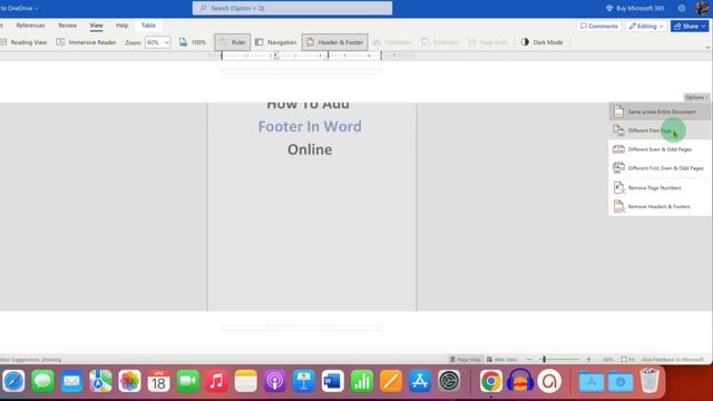 How To Add Footer In Word Online смотреть онлайн
