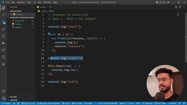 Javascript Interview Questions ( Promises ) - Polyfills, Callbacks, Async/await, Output Based, etc
