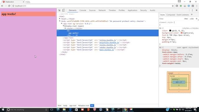 angular4 shadow DOM tutorial