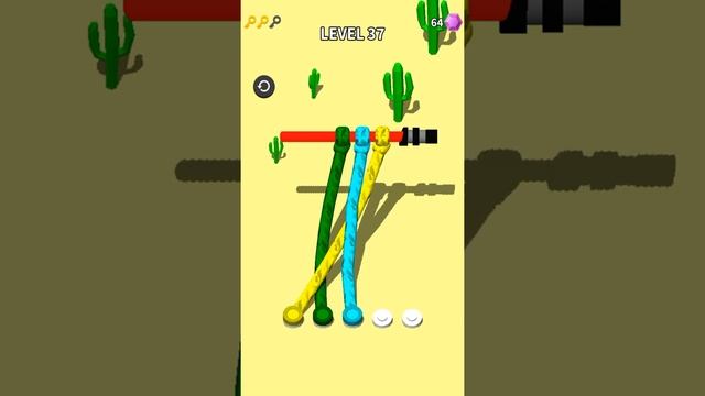 Untangle: Tangle Rope Master | Level 37 Gameplay Android/iOS Mobile Puzzle Game #shorts