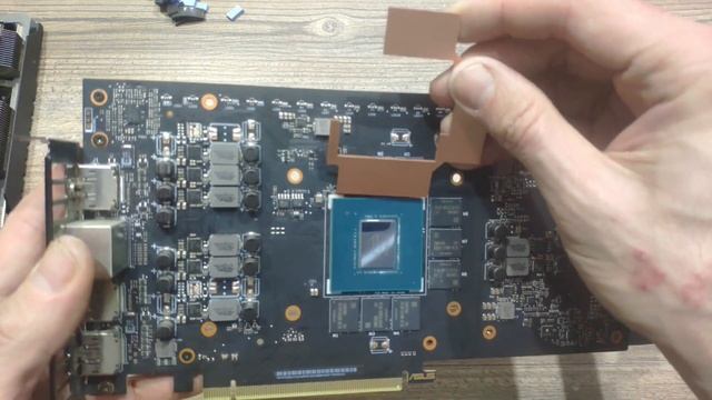 Asus Tuf 3060 OC 12GB  Исправляю ошибки при установки термопрокладок! Установка медной пластины!