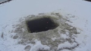 ХАПУГА,первый заброс под лёд.Зимняя рыбалка.