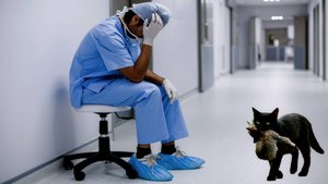 Кошка принесла умирающего котенка к ветеринару. Увидев котёнка врач заплакал!