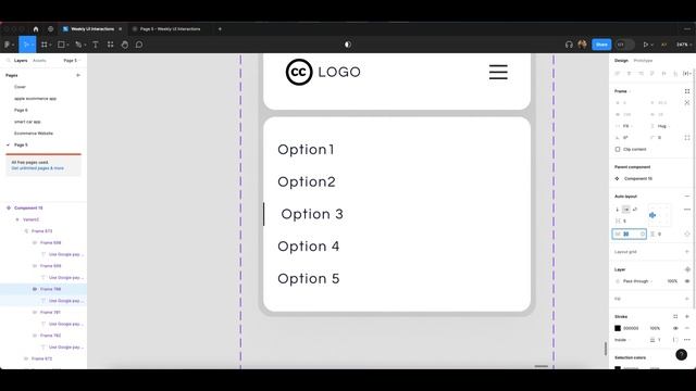 Dropdown Menu Animation with Component In figma | Figma Tutorial смотреть онлайн