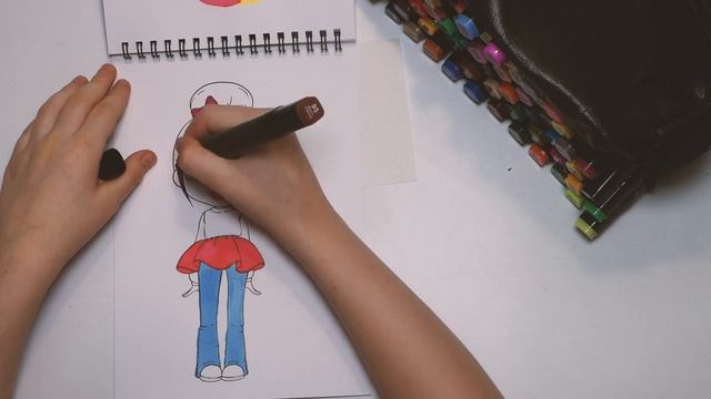 Раскраска@модные девушки@кукла@разукрашка для девочек@SashaiMasha смотреть онлайн