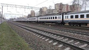 Электропоезд ЭП2Д-0208 (ЦППК) пригородный поезд №7305/7306 Ипподром - Зеленоград-Крюково.
