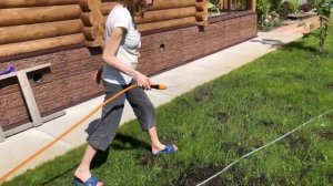 Только посмотрите насколько компактным и удобным может быть шланг! Очень удобная система полива