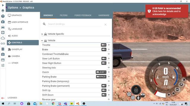 КАК ИЗМЕНИТЬ УПРАВЛЕНИЕ В BEAMNG DRIVE!?!?!?!ОЧЕЕНЬ ЛЕГКО!!!!ПОВЕРЬТЕ!!! смотреть онлайн