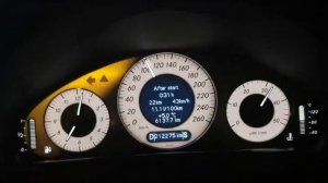 Mercedes W211 3,2 cdi 204hp acceleration 0-160