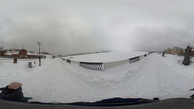 Зимняя прогулка по набережной Ижевска.