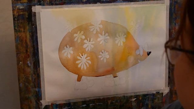 Рисуем ёжика с детьми смотреть онлайн